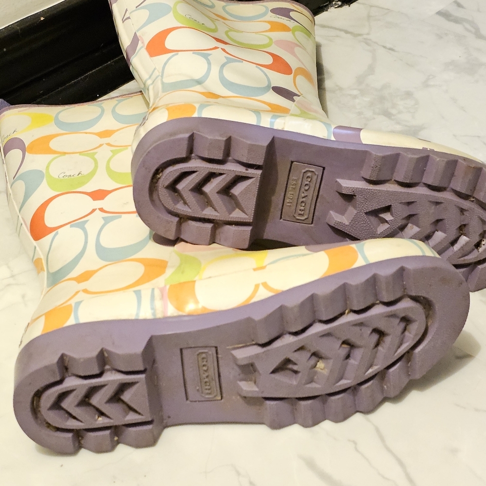Coach Rain Boots - Picture 2 of 3